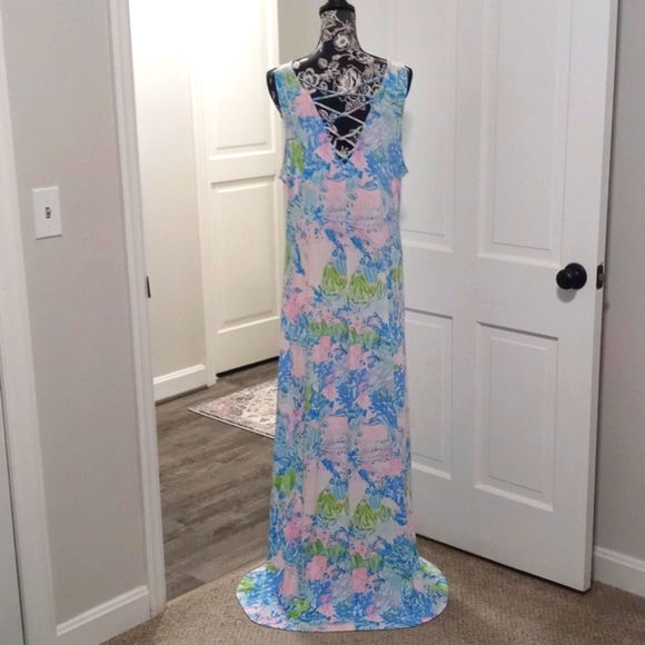 🐟HTF Lilly Pulitzer🐟 - Marcella Maxi Dress - Picture 2 of 15
